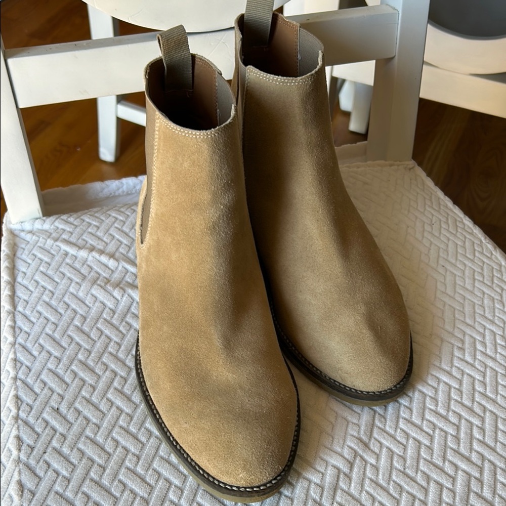 Tan Suede Ankle Boots